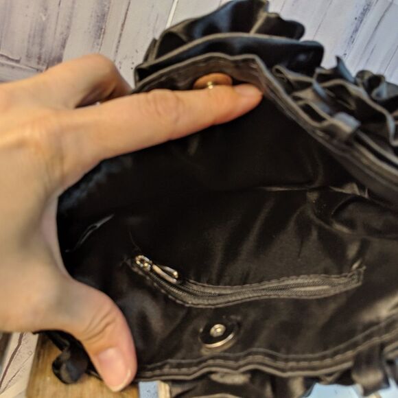 mod by design black evening purse handbag bag casu - Picture 5 of 5